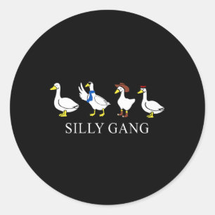 Silly Gang Cute Easter Easter Day Classic Round Sticker