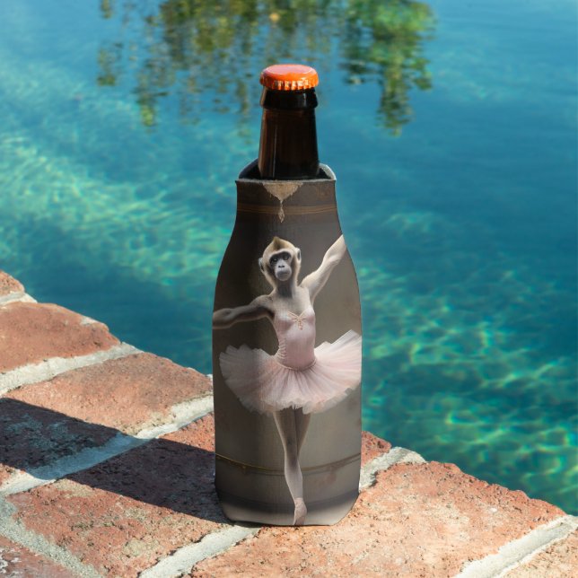 Silly Gibbon Ballerina Doing A Pirouette, Bottle Cooler (In Situ Pool)