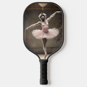 Silly Gibbon Ballerina Doing A Pirouette, Pickleball Paddle
