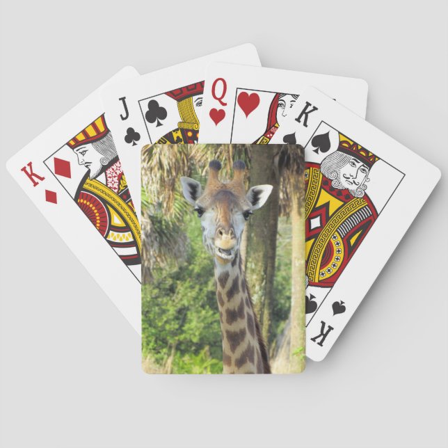 Silly Giraffe - Bicycle Playing Cards (Back)