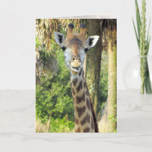Silly Giraffe Greeting Card