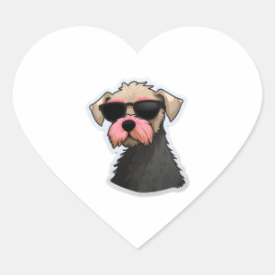 Silly Glasses Lakeland Terrier Classic T-Shirt Heart Sticker