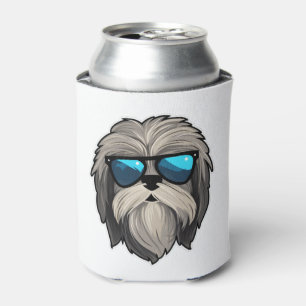 Silly Glasses Lhasa Apso Classic T-Shirt Can Cooler