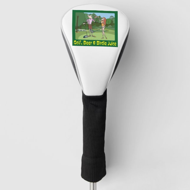 Silly Golf Cartoon Head Cover (Front)