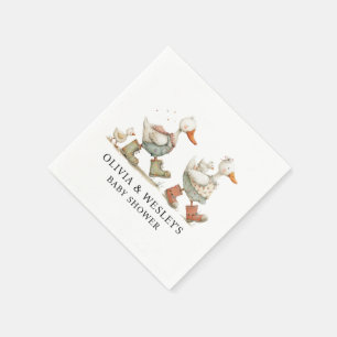 Silly Goose 2nd Baby Baby Shower Napkin