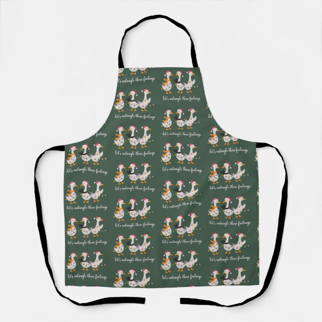 Silly Goose ABA Xmas RBT BCBA Behaviour Therapist Apron (Front)