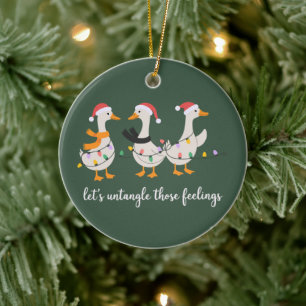 Silly Goose ABA Xmas RBT BCBA Behaviour Therapist Ceramic Tree Decoration