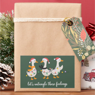 Silly Goose ABA Xmas RBT BCBA Behaviour Therapist Rectangular Sticker