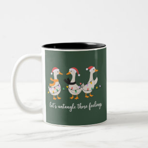 Silly Goose ABA Xmas RBT BCBA Behaviour Therapist Two-Tone Coffee Mug