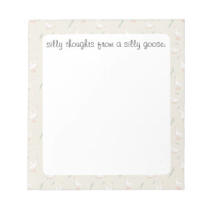 Silly Goose Aesthetic Notepad
