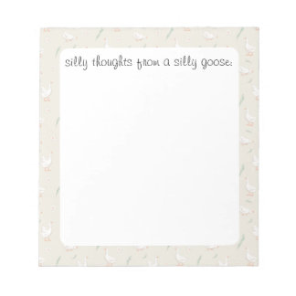 Silly Goose Aesthetic Notepad