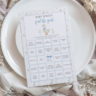 Silly Goose Baby Bingo find the guest game