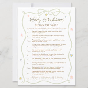 Silly Goose Baby Shower Baby Traditions Game Card
