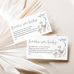 Silly Goose Baby Shower Books For Baby Enclosure Card