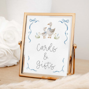 Silly Goose Baby Shower Cards And Gifts Poster