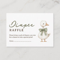 Silly Goose Baby Shower Diaper Raffle