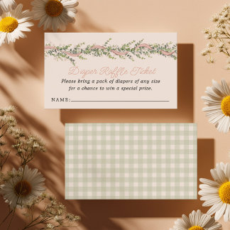 Silly Goose Baby Shower Diaper Raffle Enclosure Card