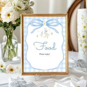 Silly Goose Baby Shower Food Table Sign