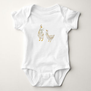 Silly Goose Baby Shower Gender Neutral Gingham Bodysuit