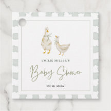 Silly Goose Baby Shower Gender Neutral Gingham