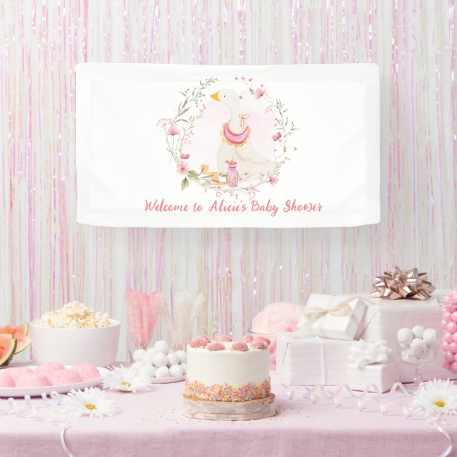 Silly Goose Baby Shower Girl Banner (Party)
