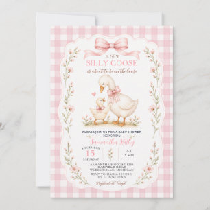 Silly Goose Baby Shower Invitation Girl
