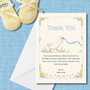 Silly Goose Baby Shower Thank You Card