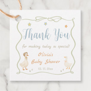 Silly Goose Baby Shower Thank You Favour Tags