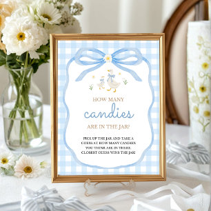 Silly Goose BabyShower Guess How Many Table Sign