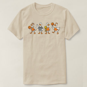 Silly Goose Basketball Funny Goose Hoops Vintage T-Shirt