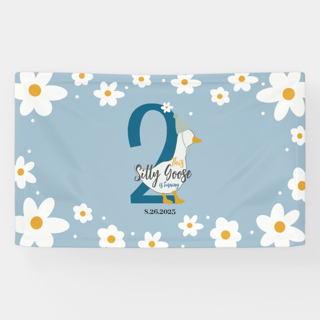 Silly Goose Birthday Banner (Horizontal)