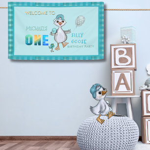 Silly Goose Birthday Welcome Party Banner