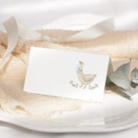 Silly Goose Blue Bow Baby Shower