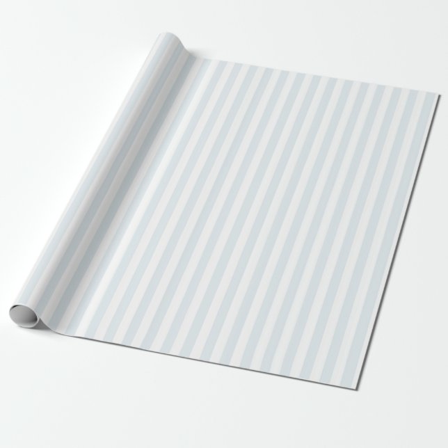 Silly Goose Blue Gingham Birthday Party Wrapping Paper (Unrolled)