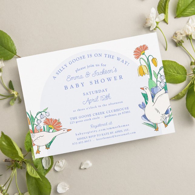 Silly Goose Boys Baby Shower Invitation (Creator Uploaded)