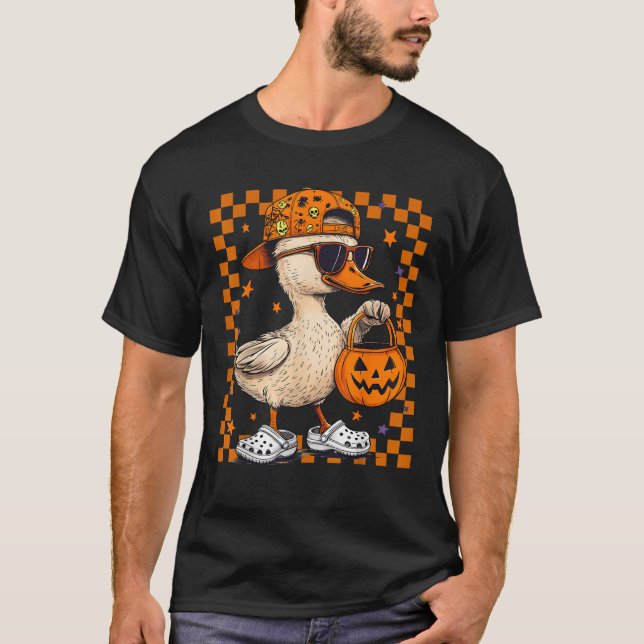 Silly Goose Brother Sister Matching Halloween Goos T-Shirt (Front)