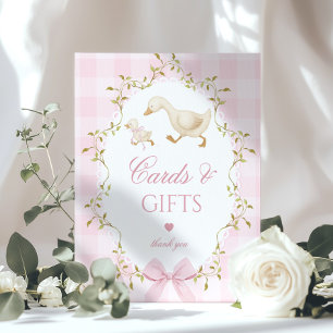 Silly Goose Cards and gifts Whimsical pink Poster