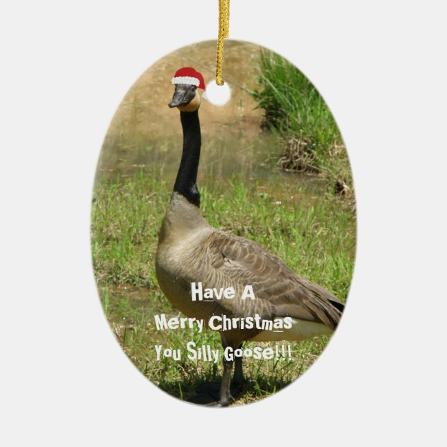 Silly Goose Christmas Ornament (Front)