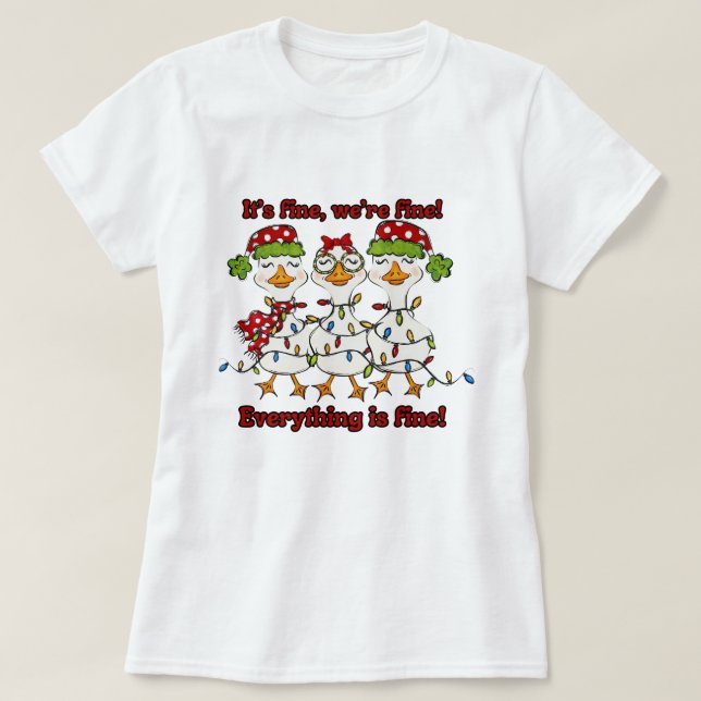 Silly Goose Christmas Shirt (Design Front)