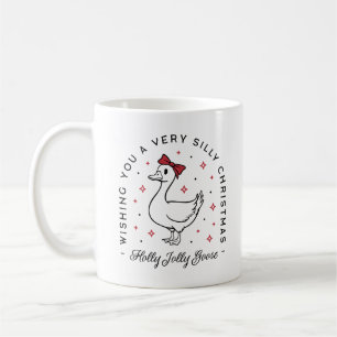 Silly goose Christmas wishes preppy coquette Coffee Mug