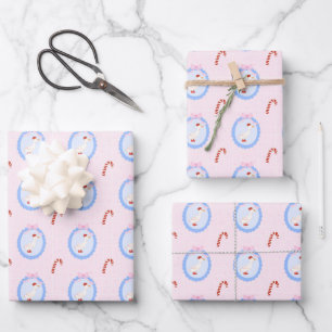 Silly goose christmas wrapping paper sheet