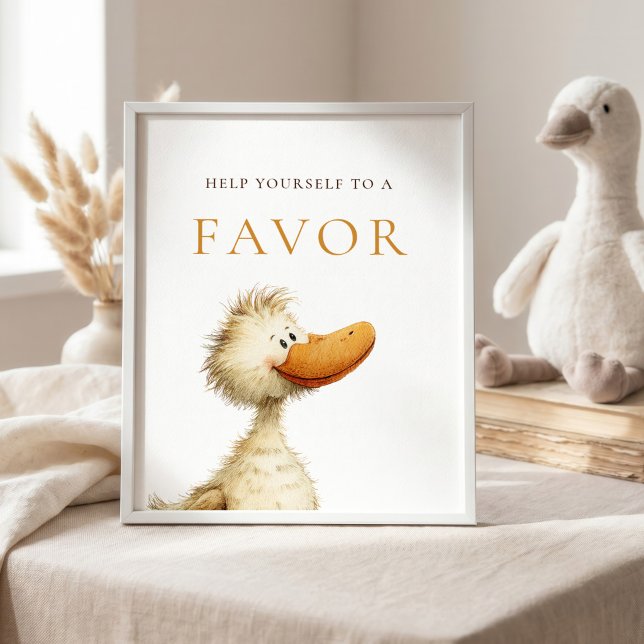Silly Goose Favour Sign Baby Shower (Creator Uploaded)
