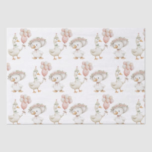 Silly Goose Flower Garden Mushroom 1st Birthday Tissue Paper