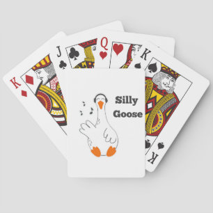 Silly goose, Funny Goose, Goose Lover Playing Cards