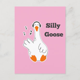 Silly goose, Funny Goose, Goose Lover Postcard