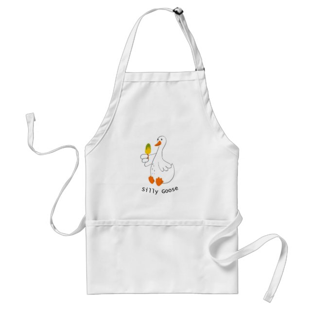 Silly goose, Funny Goose, Goose Lover Standard Apron (Front)