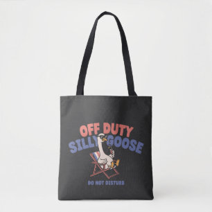 Silly Goose Funny Summer Vacation Tote Bag