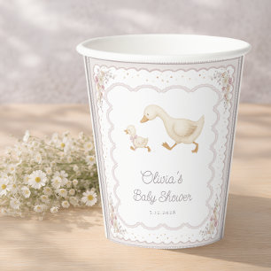Silly Goose Gender Neutral Nursery Baby Shower Paper Cups