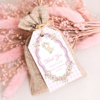 Silly Goose Gingham Girl Baby Shower Thank You