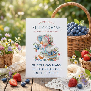 Silly Goose Guess How many Baby Shower game card